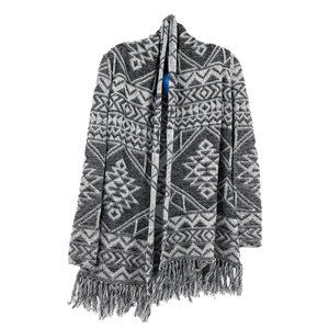 INC International Concepts Black & White Classic Cardigan | Cotton Material